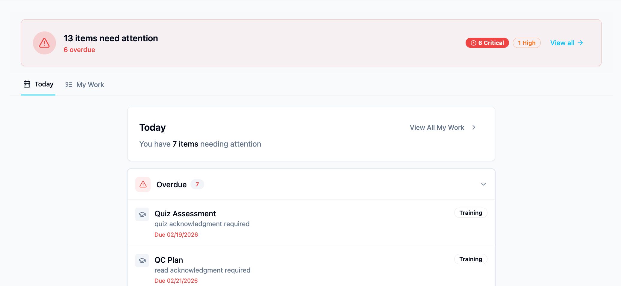 Configurable Dashboard in Kintavo — product screenshot